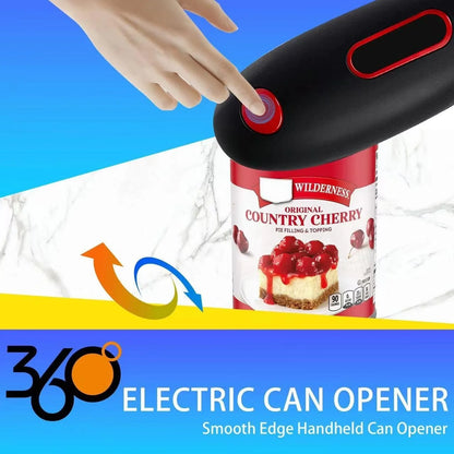 Electric Can Opener, No Sharp Edge Can Opener, One-Touch Electric Can Opener with Auto Shut, Kitchen Gadgets for Seniors, Arthritis