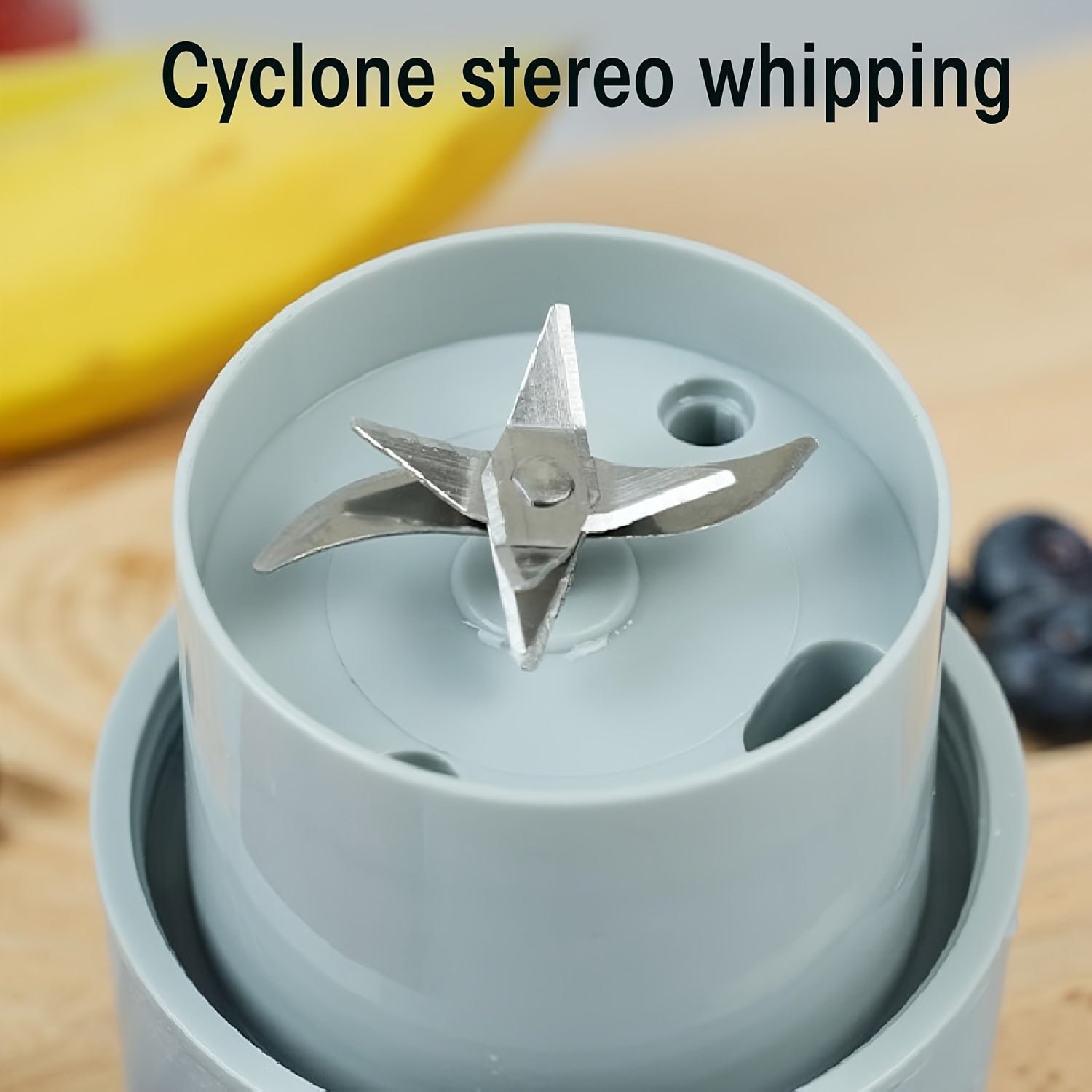 Portable Blender Rechargeable Blender Travel Cup with Lid and Straw, Ideal for Making Milkshakes, Smoothies, and Juices, Mini Blender Suitable for Outdoor Sports, Home Use, and Travel