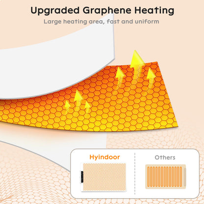24"X15" Electric Warming Tray Roll up Food Warmers with Adjustable Temperature & Time for Home Parties and Buffets Use（Blue）