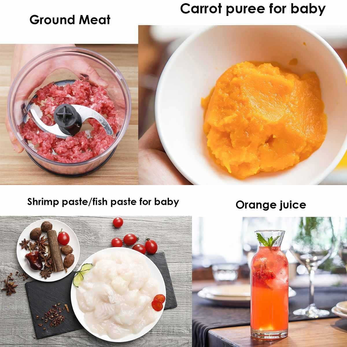 Immersion Hand Blender 5-In-1 Stick Blender with Chopper Beaker Whisk 2 Speed for Smoothies Shakes Sauces,Black